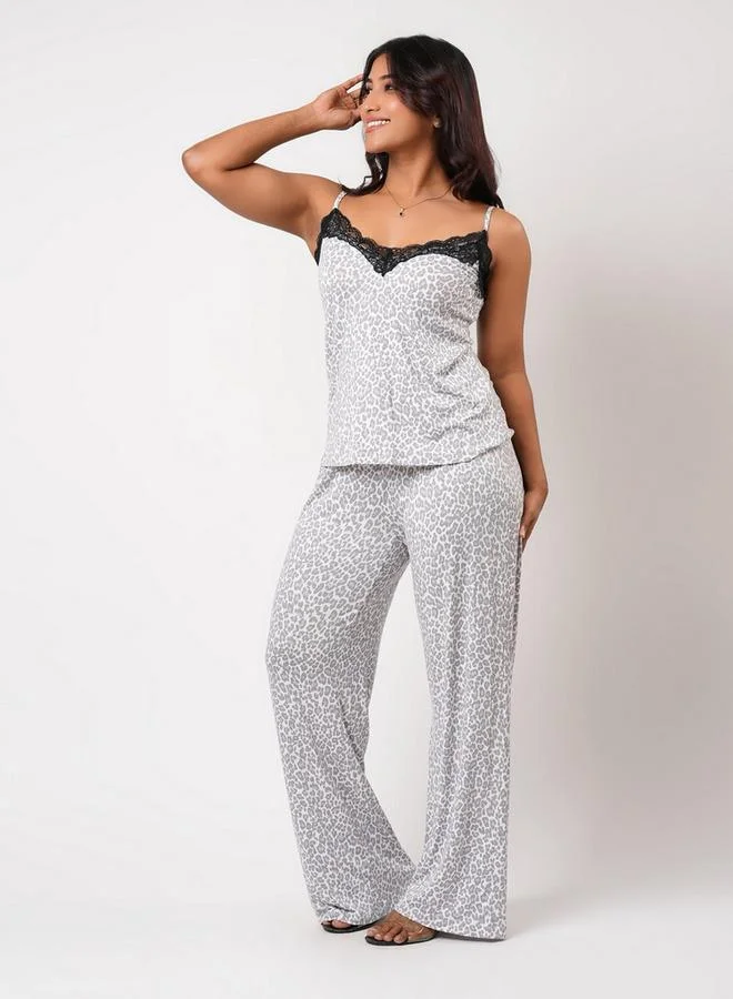 Aadaraya  Aadaraya Pyjama Set Camisole Top & Pants for Women | Best Price UAE